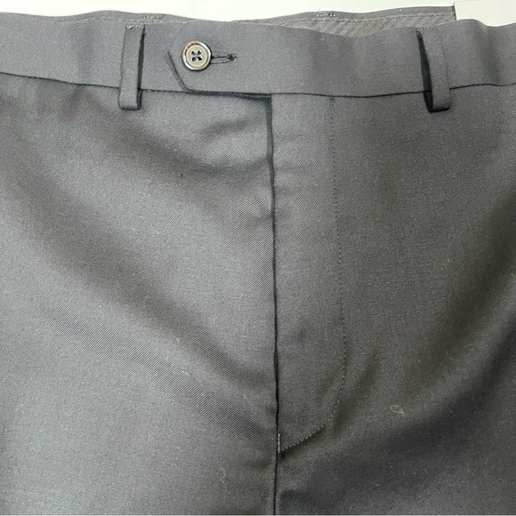 Lauren Ralph Lauren Mens Slim Fit Dress Pant Size 42X30 black, Hem Modified see - Picture 3 of 7